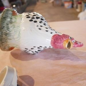 Vintage ceramic Rooster teapot